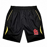 Men's St. Louis Cardinals Black Gold Stripe MLB Shorts,baseball caps,new era cap wholesale,wholesale hats
